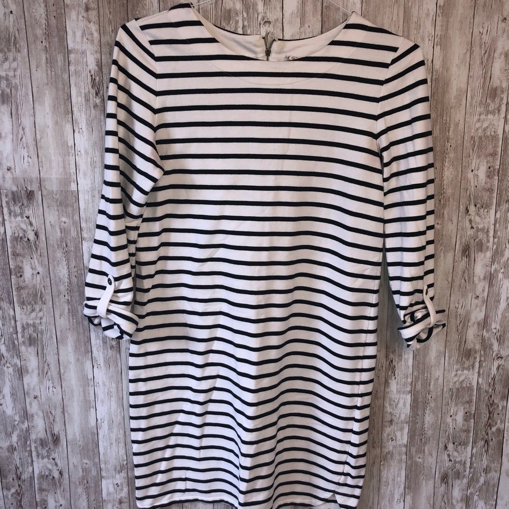 Merona Black and White Striped Dress Size Small